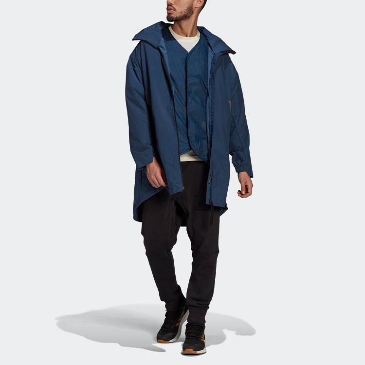 adidas Outdoor-Sport Vier-in-Eins Abnehmbarer Parka Herren Oberbekleidung Blau GR0594