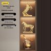Elegantes chinesisches Kaki-Kürbis-Ornament: Luxuriöse Wohnkultur für Wohnzimmer, Weinschrank oder Eingangsbereich