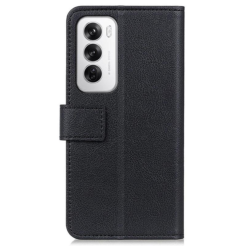 For Oppo Reno12 5G (Global) Textured Wholesale Phone Case PU Leather Phone Stand Cover