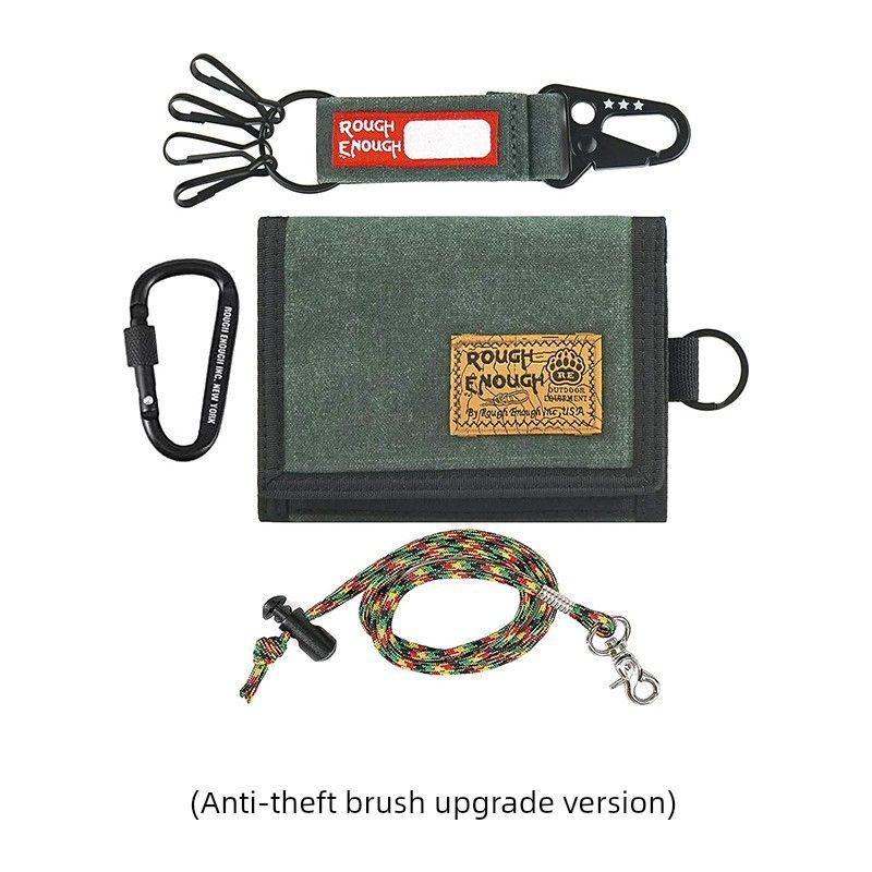 

Достаточно прочный модный холщовый пакет для дорожных документов Возьмите его с собой Кошелек для монет для мужчин Кошелек большой вместимости Женский Army Green (Anti-Theft Brush Upgrade)