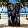 Michael Jackson Style Beach Towel High Absorbency & Quick-Dry Comfortable Lightweight Perfect for Traveling Yoga Camping and Swimming
