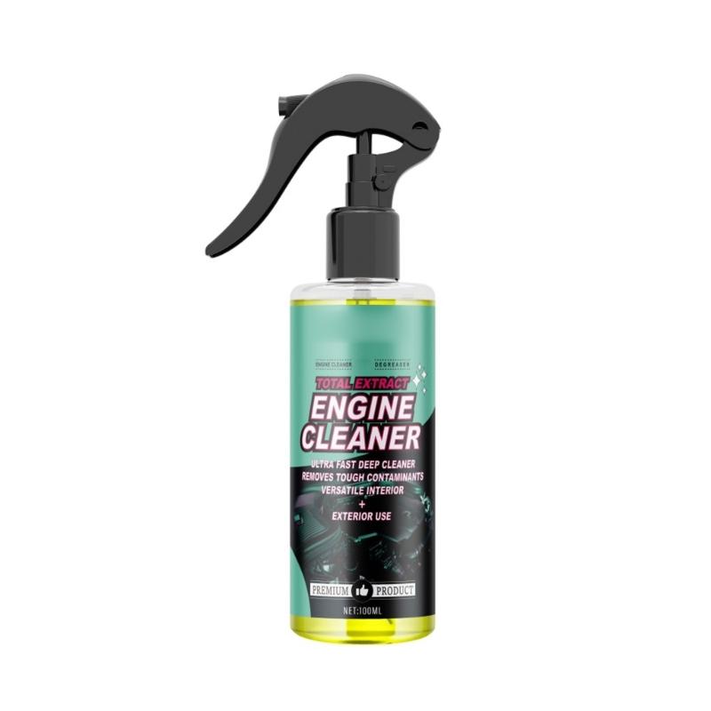 100Ml Engine Cleaner 100Ml Car Exterior Cleaning Agent Engine Bay Oil Stain Remover Degreaser Sprayer 1