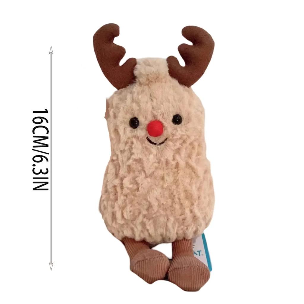 2025 Birthday Christmas Gifts Little Cartoon Doll Cute Toy High Beauty Girl Doll Christmas Ornaments Deer Peanut Ornament
