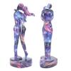 Resin Lovers Statue Exquisite Elegant Romantic Durable Desktop Couple Figurine for Home Office