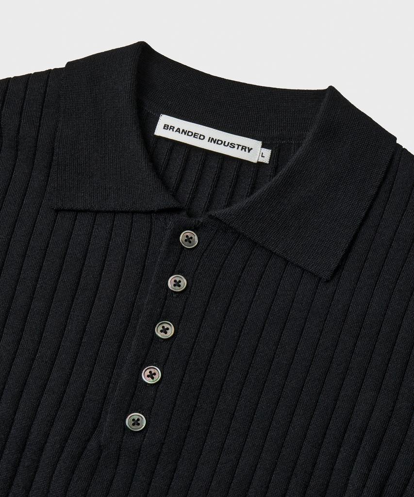 Beulaendideu Grace Merino Wool Polo Knit [Black]