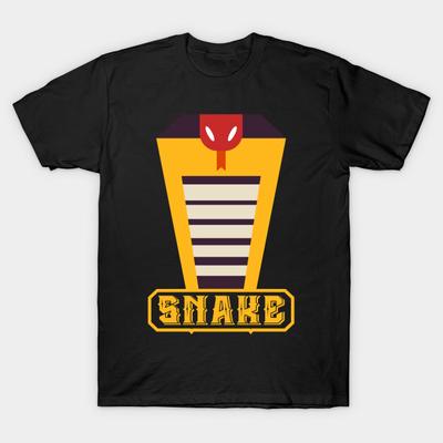 Camiseta masculina preta estampada super grande camiseta cobra-amarelo sem cortes papel de transferência estampado camiseta de algodão