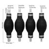 Handkraftstoffpumpe Leitung Gummi Aluminium Handansaugkolben Dieselölförderung Benzin für Auto Boot Marine Außenborder 6mm/8mm/10mm/12mm