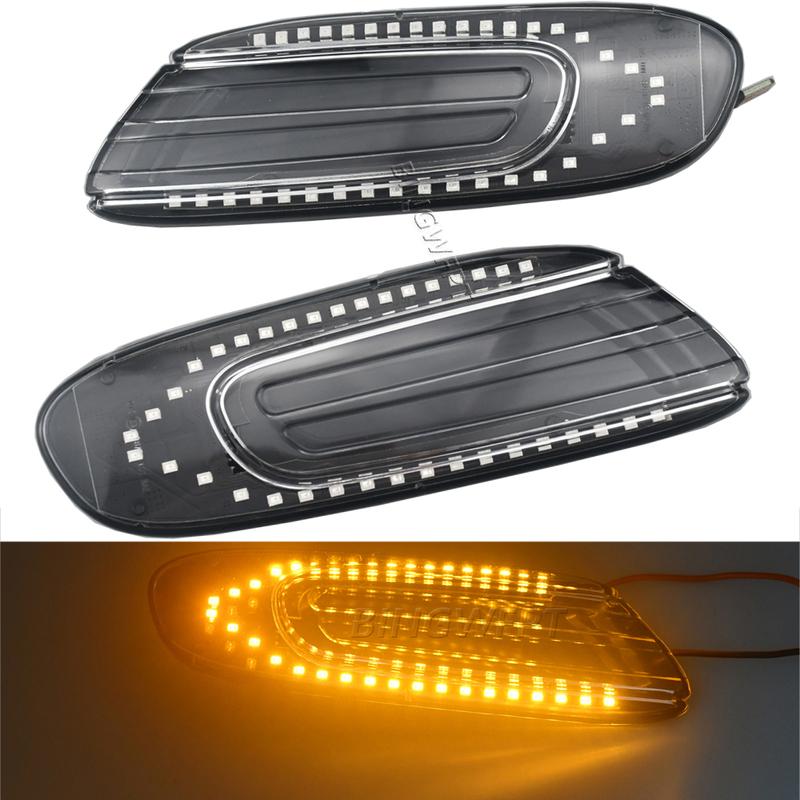 LED Dynamic Side Marker Turn Signal Indicator Repeater Light Sequential Blinker Lamp For BMW Mini Cooper F55 F56 F57 2014-2017