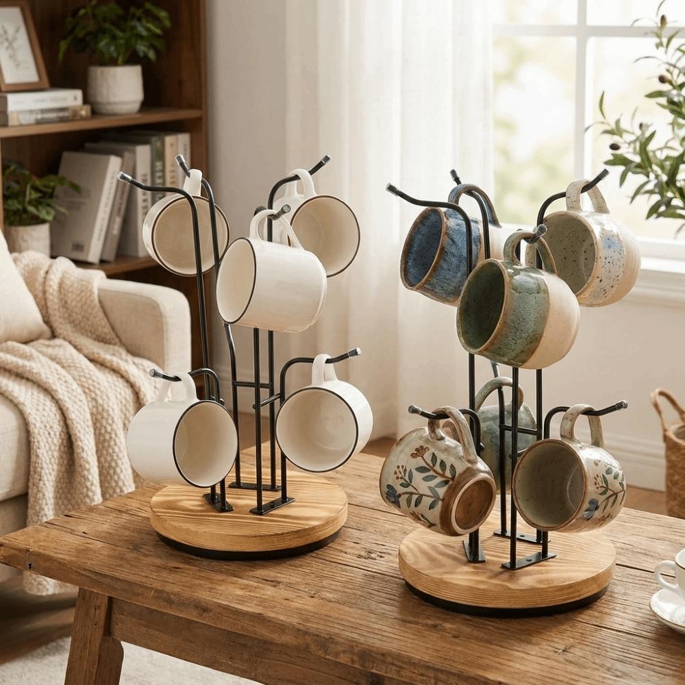 Removable Mug Drying Rack Large Capacity Water Bottles Storage Rack Cup Display Rack  Bedroom