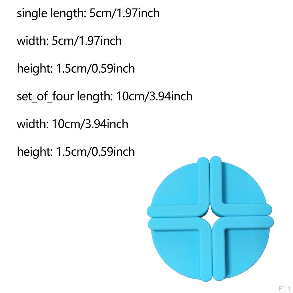 4 Pieces Cutting Board Feet Chopping Boards Replace Warm Gifts Silicone Foot Pad