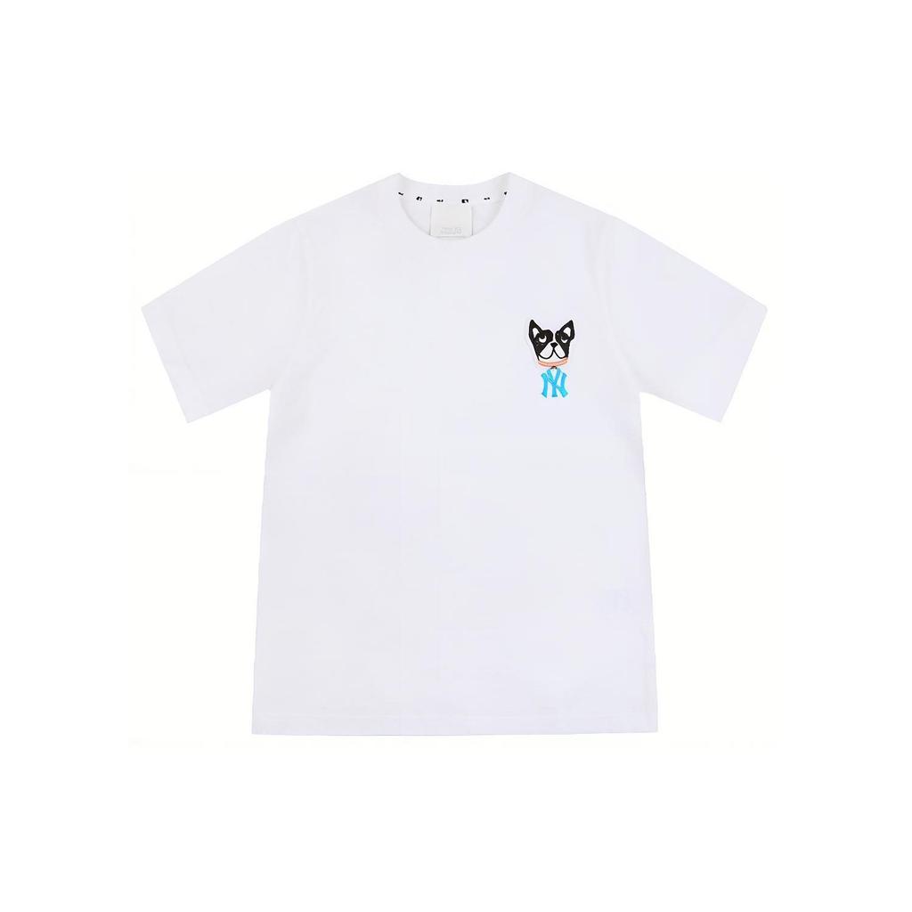 MLB Bark Time T Shirts Unisex White Crew Neck Moderate Straight Fit 31TSC1031-50W