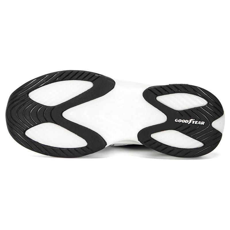Skechers DLites Hyper Burst Fabric Synthetic Leather Bubble Panda Shoes Low Top Casual Shoes Women Sneakers White Black 149983-WBK