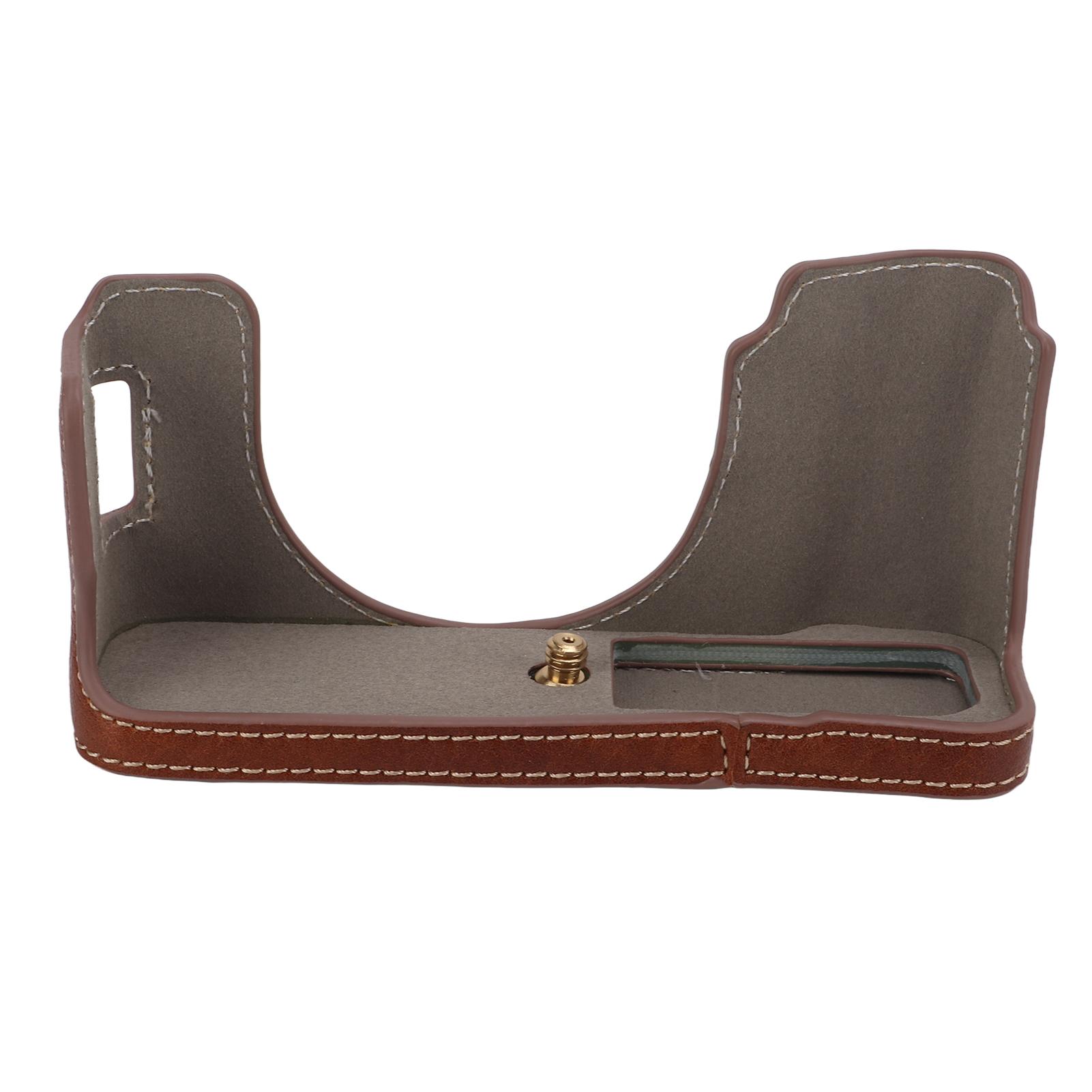 

Чехол для камеры из полиуретана, прочная конструкция, изысканный защитный чехол для камеры в стиле ретро коричневый