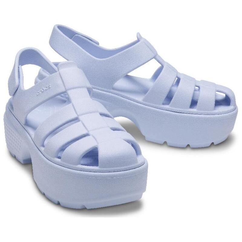 Crocs Igloo Comfortable and Versatile Roman Sandals 5cm Women's Blue
