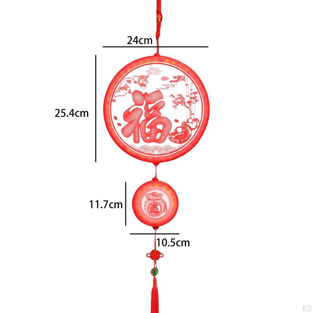 Chinese Spring Festival Light Year Decorations Pendant 3D Ornament Indoor Party Hanging