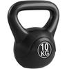 Kettlebell 10 Kg Weight, Sand-Filled, for Beginners, Black