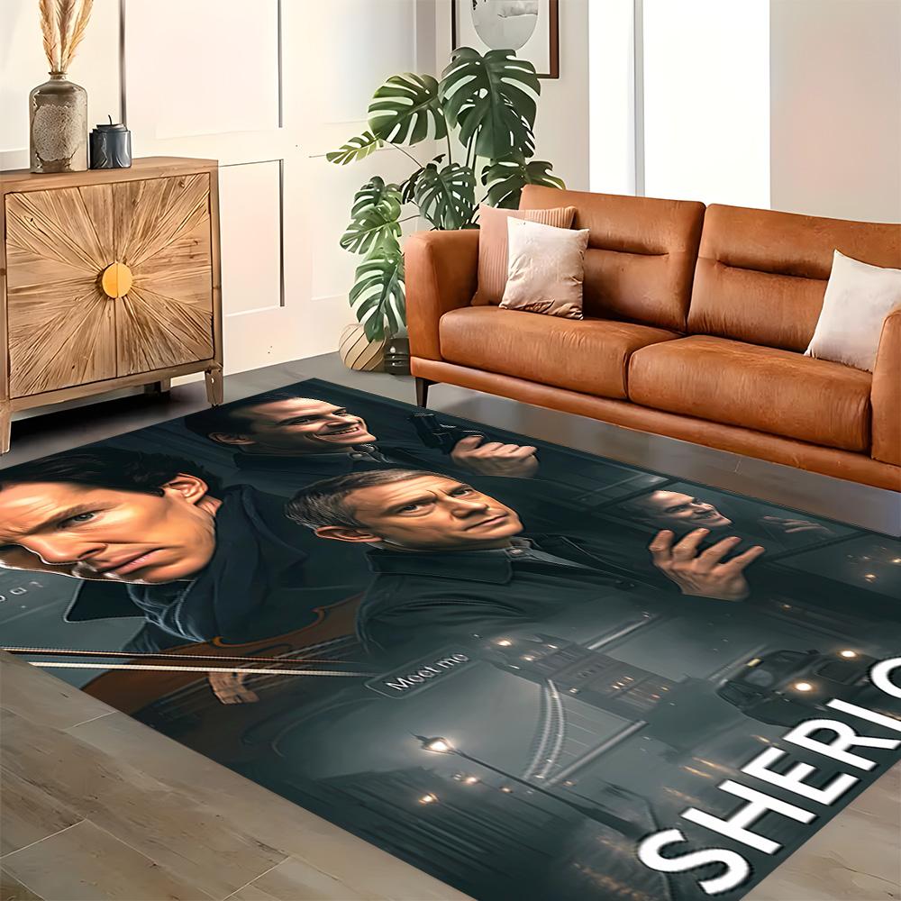 Sherlock Holmes Adventure Rug for Living Rooms, Bedrooms, Home Décor, and As Gifts.