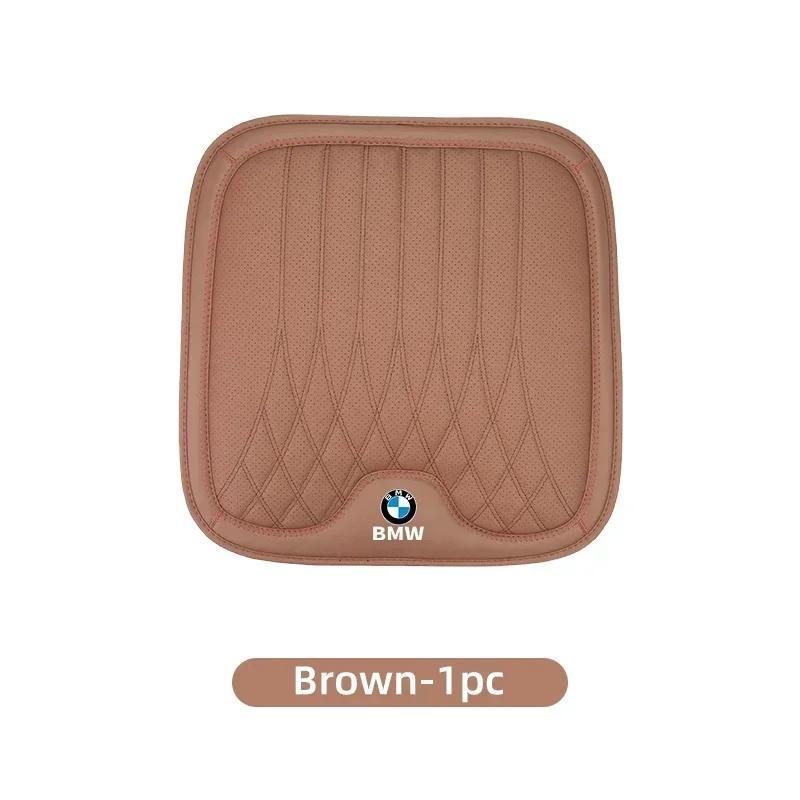 -Car Seat Cover Leather Auto Seat Pad Driving Cushion Anti-Slip Mat For BMW X1 X2 X3 X4 X5 X6 X7 F31 F48 F01 E46 F10 E39 F34 F87