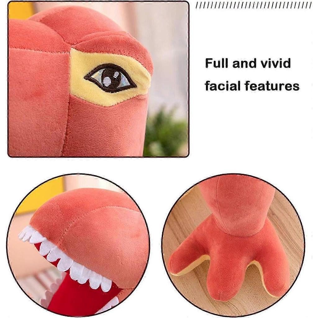 Stuffed Dinosaur, Animal Dinosaur Plush Toy Simulation Dinosaur Tyrannosaurus Plush Doll Toy for Girl Boy Kids Party Gift (Red, 30cm)