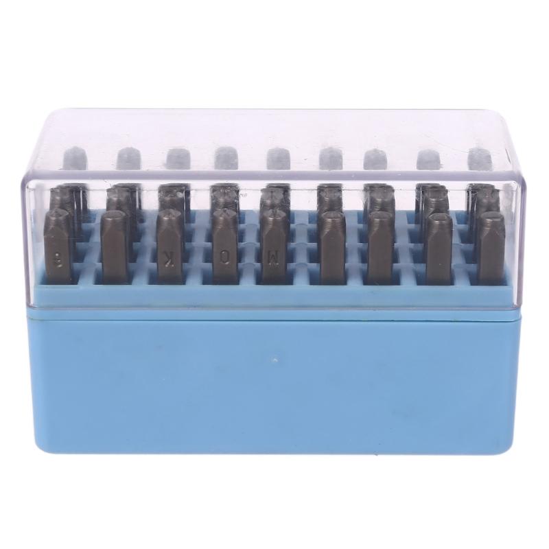 Zuverlässiger Stempelhalter Zahlen- und Buchstaben-Schlagstempelset Praktisches Druckwerkzeug-Zubehör für Schmuckherstellung und Handwerk