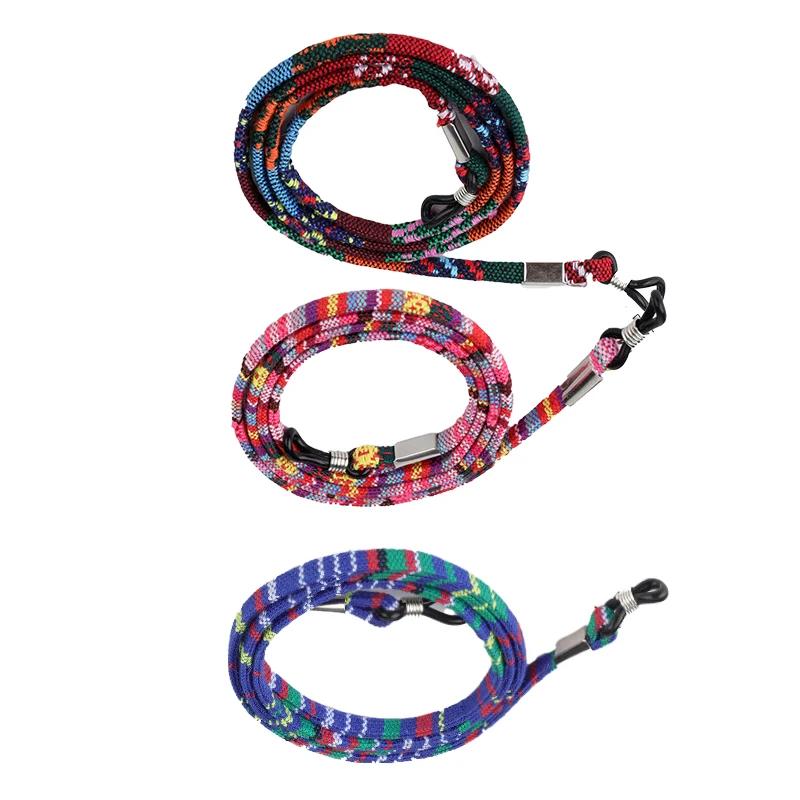 6pcs Bohemia Glasses Cord Lanyards Stretchy Eyeglasses String Skin Friendly Spectacles Rope Chains Elastic Eyewear Accessories