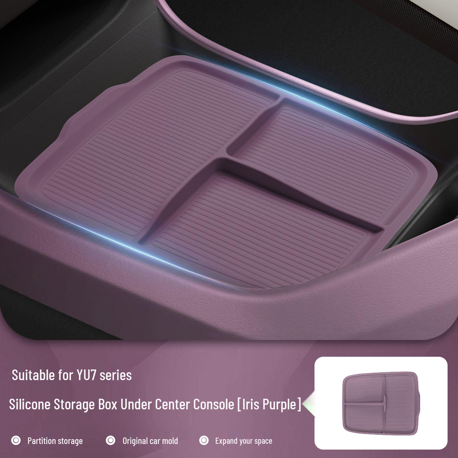 Compatible Xiaomi YU7 Armrest Storage Box: Lower Layer Storage, Interior Decor, and Modification Parts.