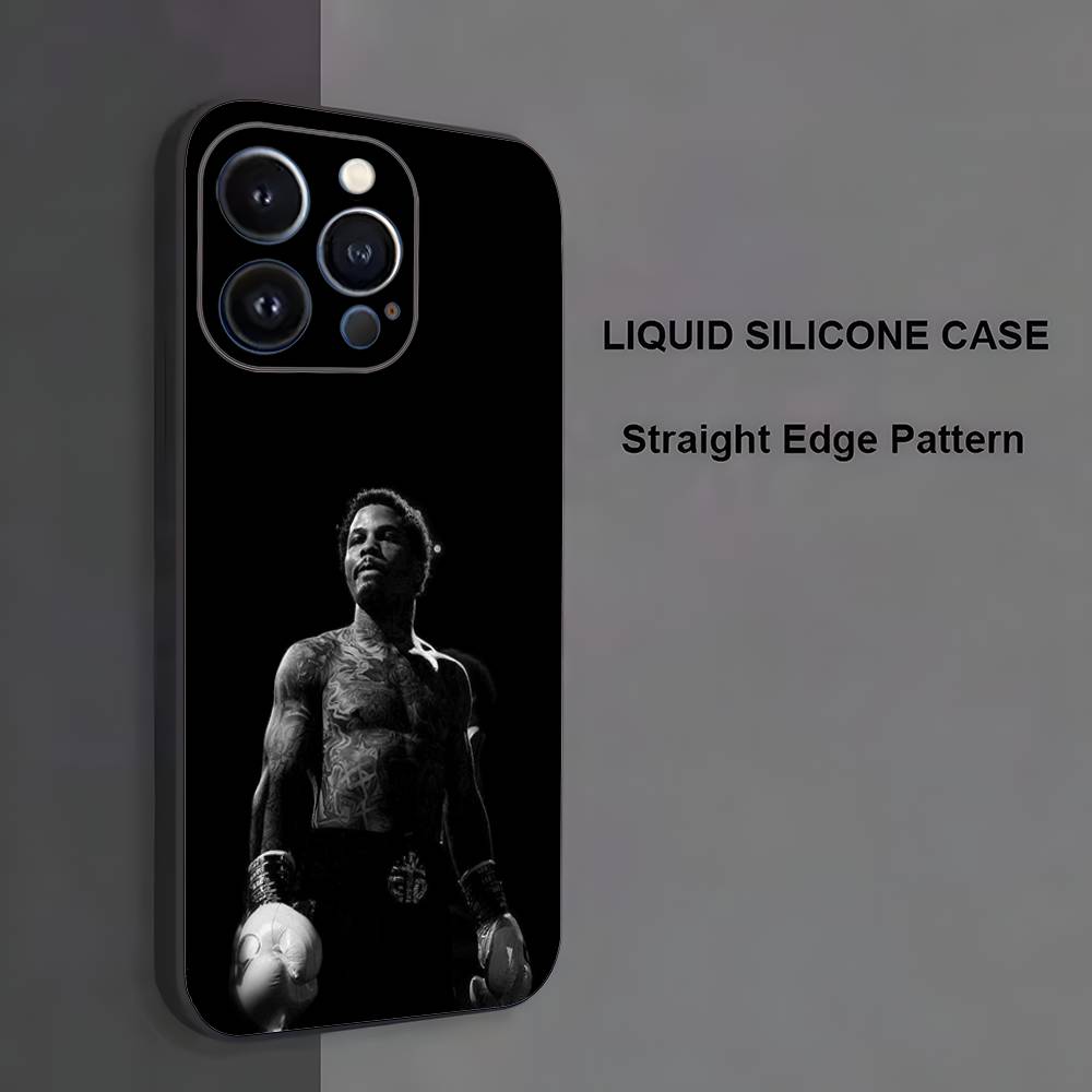 G-Gervonta Boxer D-Davis Phone Case For iPhone 17,16,15,14,13,12,11 ,Pro Max,XS,X,XR,SE,Mini,8,7,Soft Silicone Black Cover