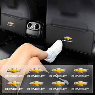 Car Styling Seat Back Anti-kick Pad PVC Stickers For Equinox Silverado Trailblazer Bolt Cruze Captiva Spark Tahoe Z71