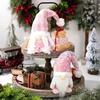 Elf Dwarf Gnomes Doll Pink Sequin Hat Design Christmas Gnome Plush Decorations For Home Christmas Table Decorations