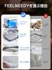 FEELNEEDY Rechargeable Cat Water 4L with 6 Activated Carbon Smart Pet Automatic Water Dispenser with Motion 3 Water Dispensing Wireless Stainless