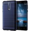 Custodia in silicone opaco per Nokia 8 TPU antiurto in fibra di carbonio morbida cover posteriore per Nokia 8 Nokia8 custodia antiurto smerigliata