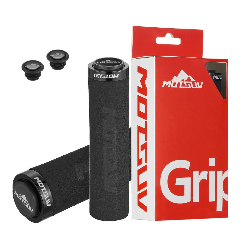 Ultralight Aluminum Alloy Lock-on Bike Handlebar Grips, Ergonomic Anti-slip Shock Absorbing Sponge MTB BMX Bicycle Accessories