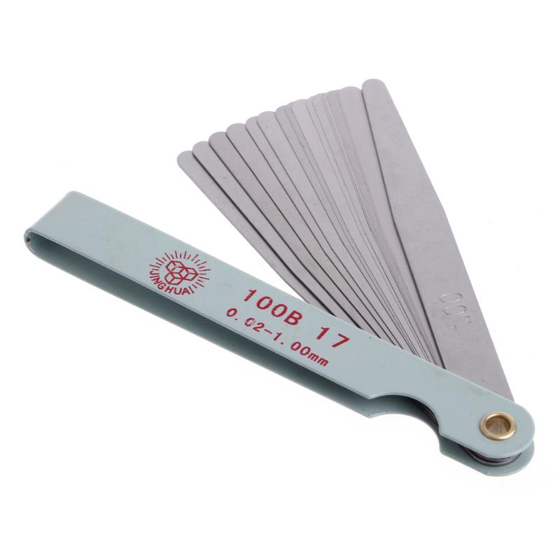 Motorcycle Engine Valve Screw Adjusting Spanner Tool Valve clearance adjustment tools + Feeler gauge 0.02-1