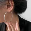 Circular Earrings - Simple Ear Hoop, Oversized, Niche, High-end Style Accessory