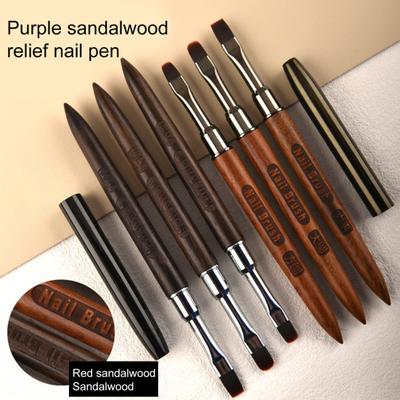 Beautiful Nail Drawing Brush Wooden Handle Non-slip Manicure Tool
