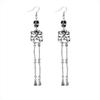 Vintage Skeleton Earrings Necklace Creative Gothic Accessories Dark Skull Bone Bracelet  Daily