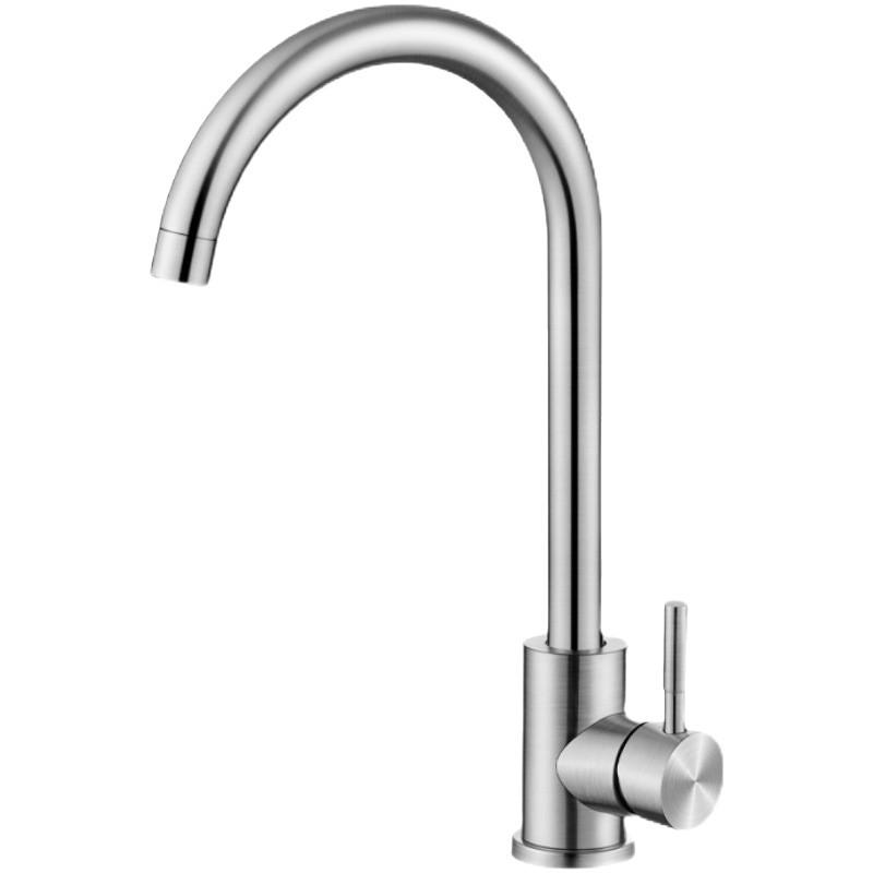 304 Stainless Steel Rotatable Anti-Splash Kitchen Faucet with Hot/Cold Mixing for Vegetable Sink