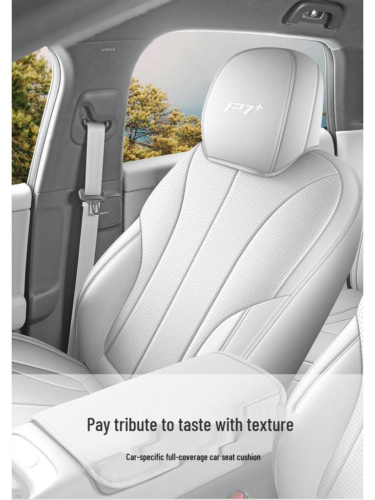 XPeng P7+ Seat Cushions & Covers: Fits Five Seats, All-Season.
