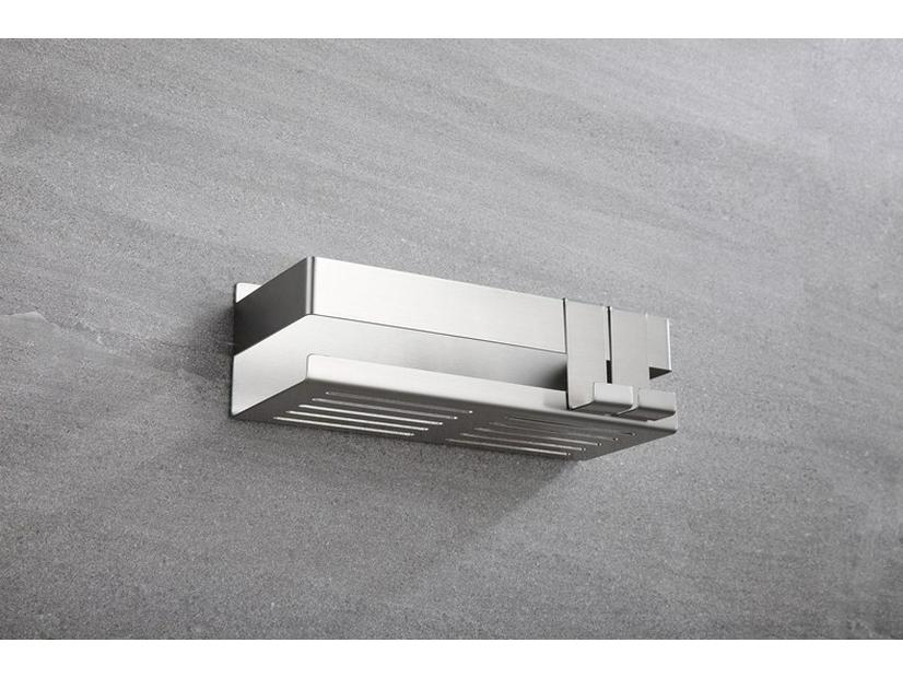 Moisture-Resistant, Anti-Corrosion 304 Stainless Steel Nail-Free Bathroom Shelf