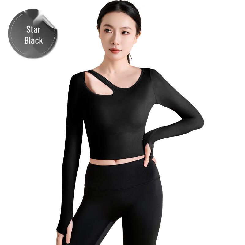 Nuodingxiu Nude Feel Cut-out Long Sleeve Yoga Top