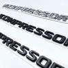 FOR Mercedes Benz Kompressor Emblem Rear Trunk Badge Lettering Chrome Black Logo Stickers CLK SLK SL CLS ML A B C S R Class