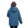 Plus Size Women Puffer Jacket Mid-Length Thickened Winter Coat Elderly Ladies