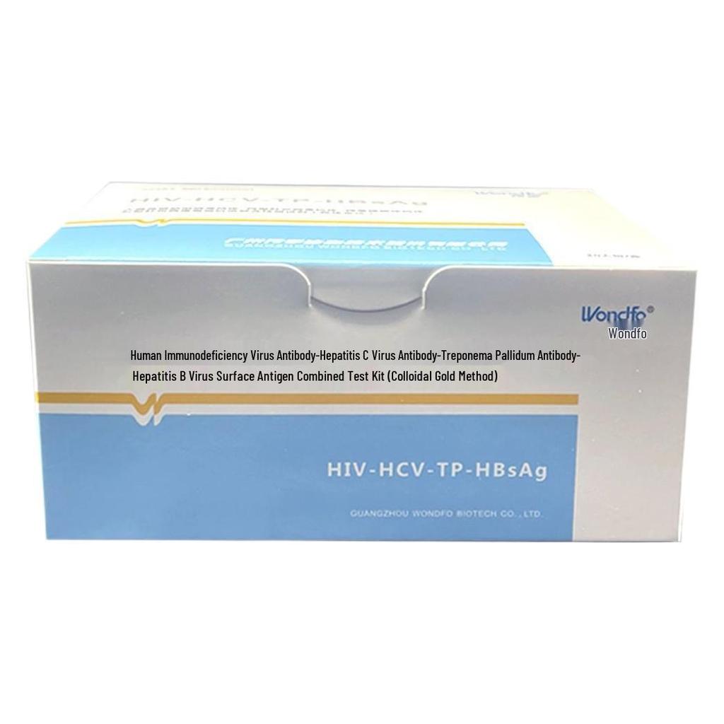 Wanfu Four-in-One Blood Test Kit: HIV, AIDS, Syphilis, Hepatitis B & C Multi-Test Strips