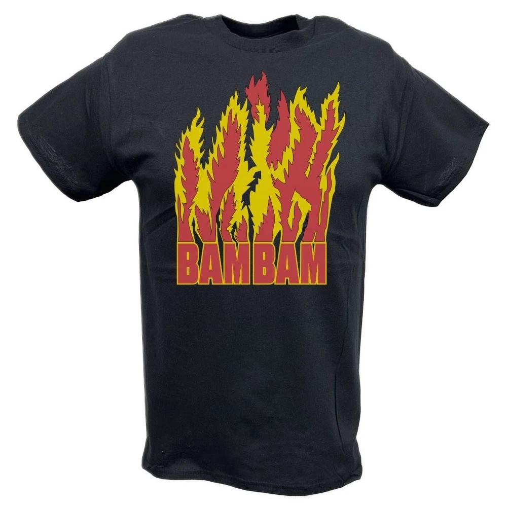 Bam Bam Bigelow Flames Unisexs Legends Tshirt M