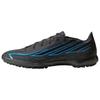 Buty do piłki nożnej Unisex Niskie Czarne/Laserowy Jasny Niebieski KJ3436