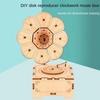 FEOOE Kindermusikspielzeug Holz DIY Puzzle Holz Dreidimensionaler Zusammengebauter Grammophon Uhrwerk Spieluhr CJ