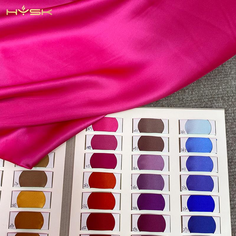 8.5mm 19mm 30mm Pure Silk Fabric Palette Catalogs Plain Color Natural Silk Satin Charmeuse Heavy Chiffon Georgette