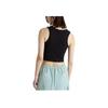 Vans Small Staple Fitted Crop Tank Top Women Tops Black VN000HGEBLK