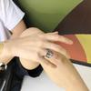 Retro Poker Ring For Men Zinc Alloy Color Punk Gothic Rock Hiphop Open Ring Unisex Accessories Handmade Designer Zircon Lover Gift