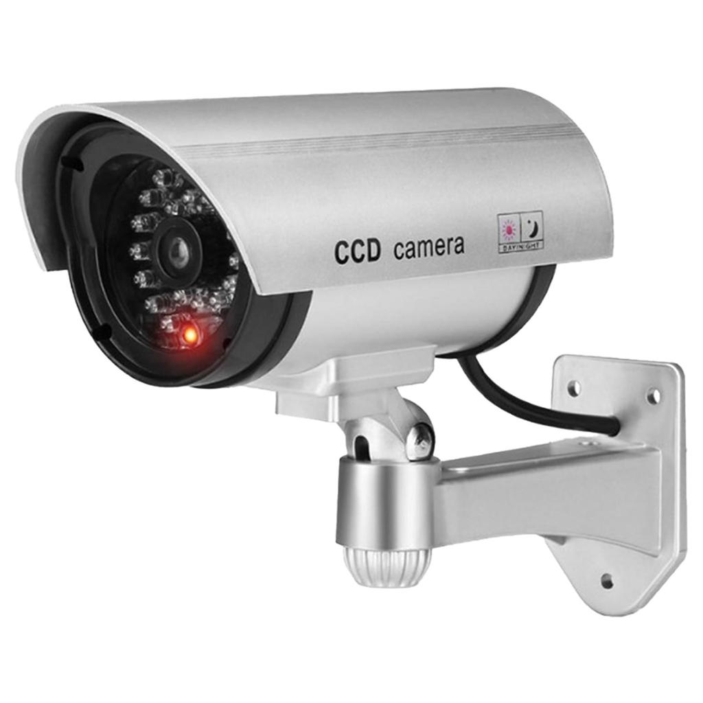 PREMIUMM Security Camera Dummy with Security 1 Piece Dummy Surveillance Camera Lights Security No Power Supply Indoor Sticker, Camera, Dummy, up,